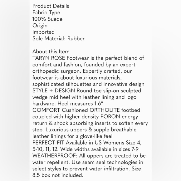 Taryn Rose
Babs Suede Demi-Wedge Comfort Pumps Black Suede - Picture 10 of 10